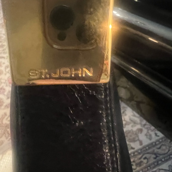 St John vintage black leather purse - Picture 5 of 6